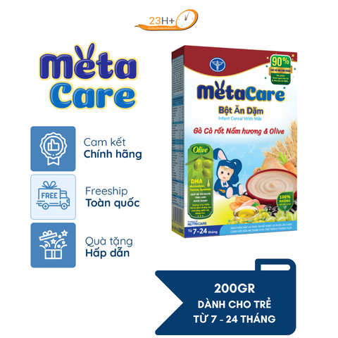 Bột ăn dặm MetaCare Gà cà rốt nấm hương olive