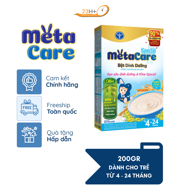 Bột ăn dặm MetaCare Gạo Sữa Dinh Dưỡng Olive Special