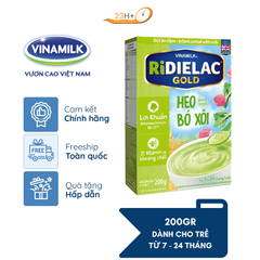 Bột Ăn Dặm Ridielac Gold Heo Bó Xôi 200g