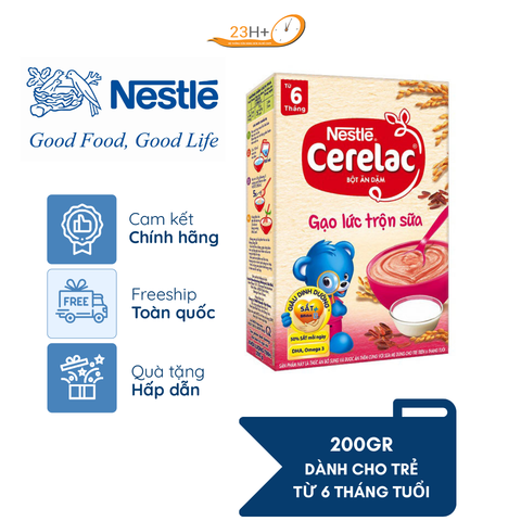 Bột Ăn Dặm Cerelac Gạo Lức Trộn Sữa (Từ 6 Tháng)