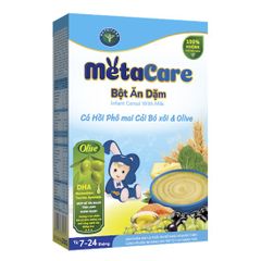 Bột ăn dặm MetaCare Cá hồi phô mai cải bó xôi olive