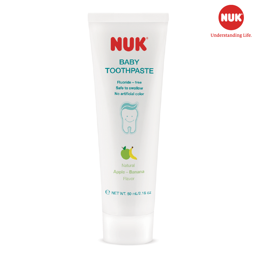 KEM ĐÁNH RĂNG TRẺ EM KHÔNG FLOURIDE NUK 3-36 THÁNG (50ML)