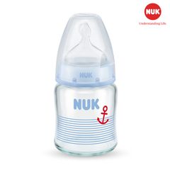 BÌNH SỮA NUK PREMIUM CHOICE+ THỦY TINH 120ML NÚM TI S1 - M