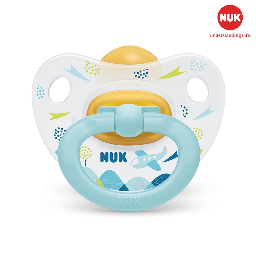 Bộ 2 ti giả NUK Happykids S1Cao Su 6-18m