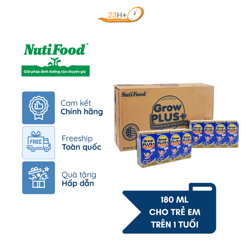 Sữa Bột Pha Sẵn Nuti Growplus Xanh 180ml