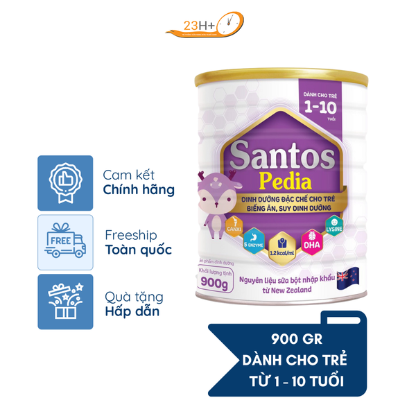 Sữa Bột Santos Pedia 900g