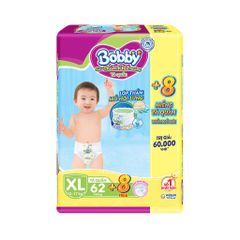 Tã Quần Bobby Siêu Thấm Khô Thoáng XL62