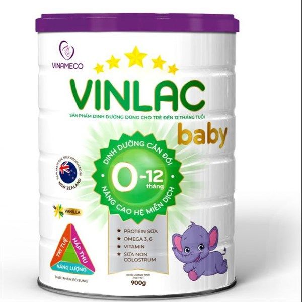 Sữa Bột Vinlac Baby 0-12 900g