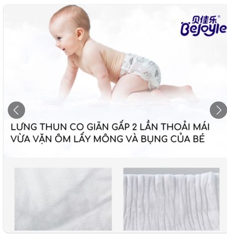 Bỉm TÃ Dán Cho Bé Bejoyle 23h.shop Size S40 - Thiết Kế 2 Lớp Chống Tràn Siêu Mỏng Thấm Hút Tốt