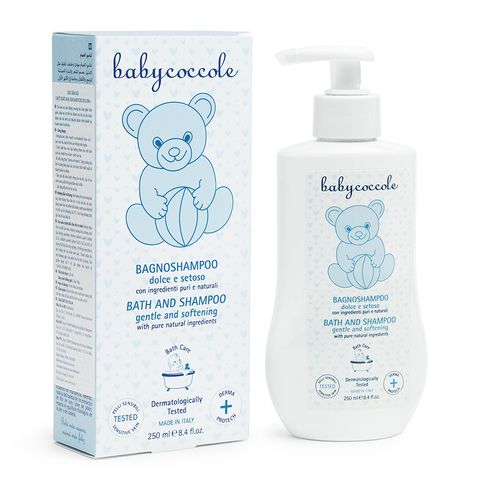 Sữa tắm gội cho bé Babycoccole 0M+ an toàn cho trẻ sơ sinh & em bé chiết xuất hoa sen 400ml