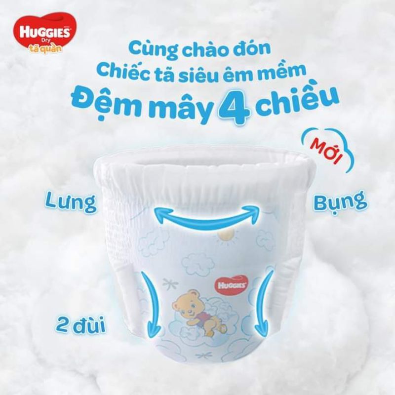 Tã quần Huggies Dry size M - 54 miếng (Cho bé 6 - 11kg)