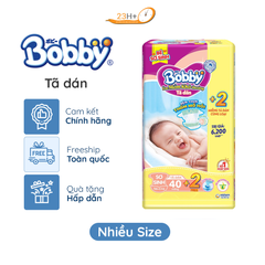 Tã Dán Bobby Siêu Thấm Khô Thoáng XL62