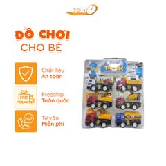 Đồ Chơi 6 Xe Công Trình Cho Bé