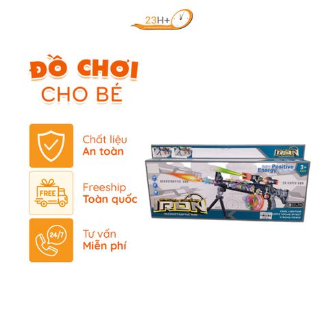 Đồ Chơi Súng Liên Thanh Có Đèn Cho Bé