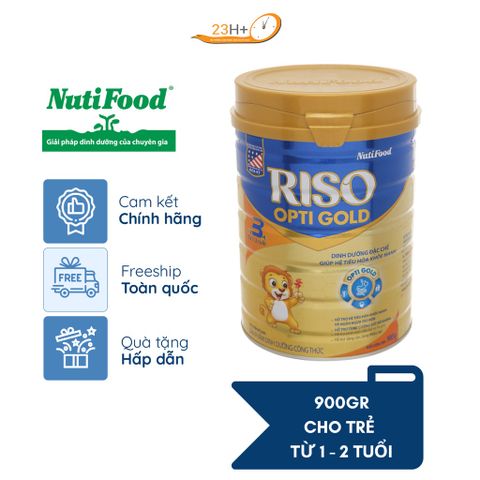 Sữa Bột Nuti Riso Opti Gold 3 900g