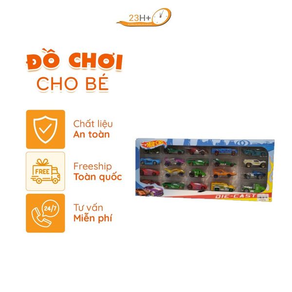 Đồ Chơi Bộ 20 Xe Ô Tô Đa Dạng Bằng Sắt Cho Bé