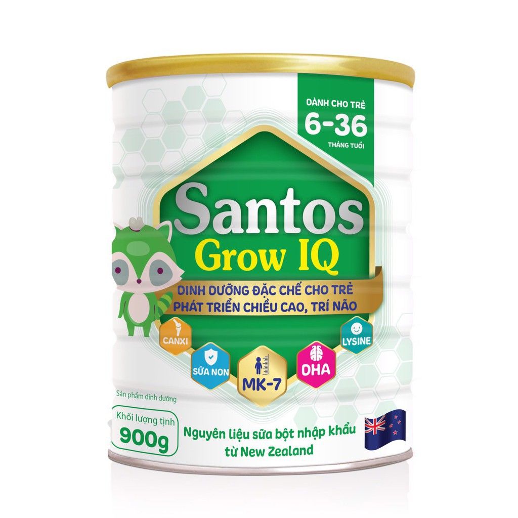 Sữa Bột Santos Grow IQ 900g