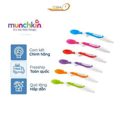 Thìa ăn dặm Munchkin Mỹ – 6 chiếc (3m+)