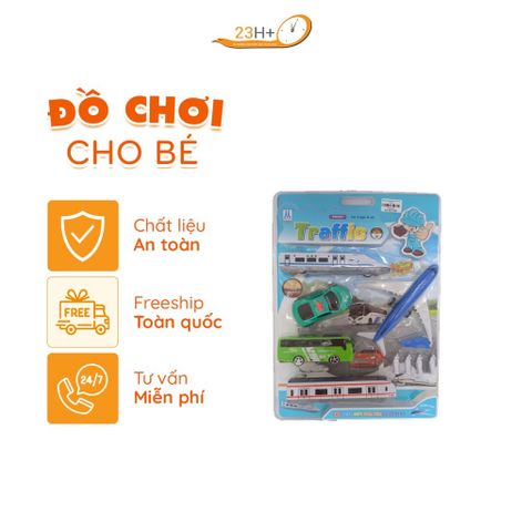 Đồ Chơi Bộ Siêu Tâp Mô Hình Xe Và Máy Bay Cho Bé