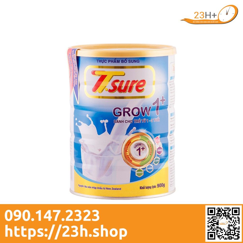 Sữa Bột T.sure Grow 1+ 900gr Dành Cho Trẻ Từ 1 - 3 Tuổi