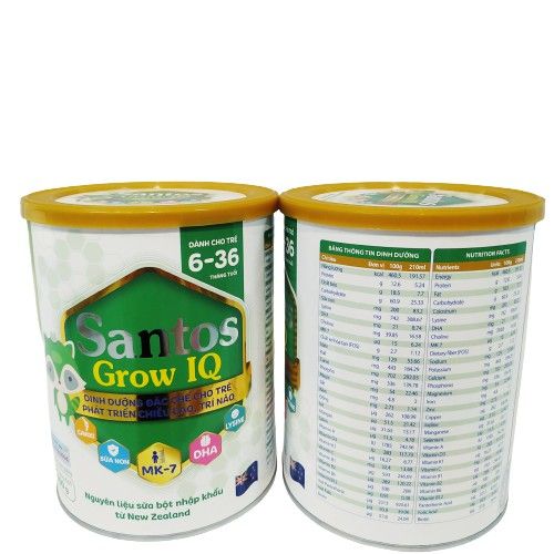 Sữa Bột Santos Grow IQ 900g