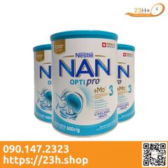 (Date11-12/2022) Sữa Bột Nan Nhập Khẩu Nga 3 800g (Mới)