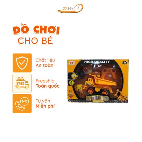 Đồ Chơi Xe Ben Điều Khiển Màu Vàng Cho Bé