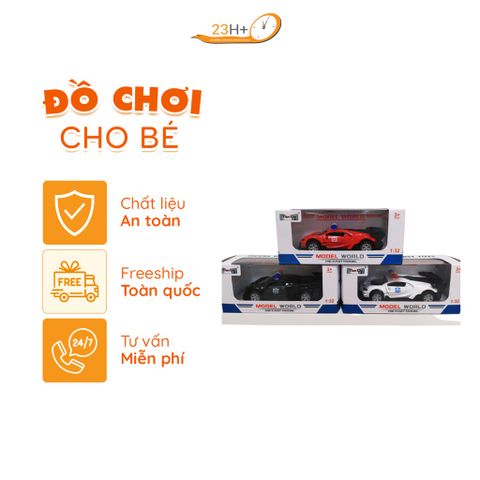 Đồ Chơi Xe Cảnh Sát Bằng Sắt Có Ba Màu Cho Bé