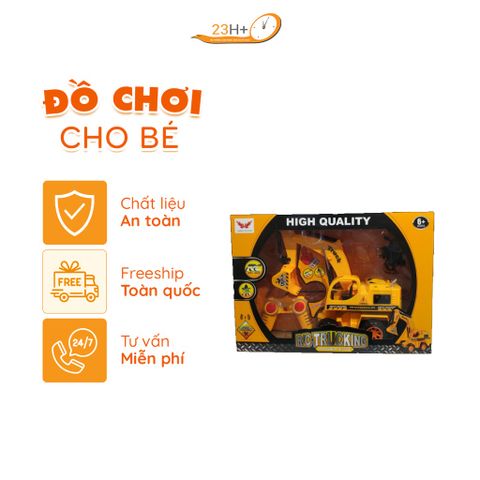 Đồ Chơi Xe Máy Xúc Màu Vàng Cho Bé