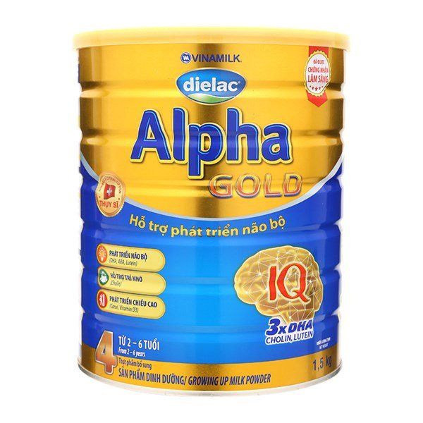 Sữa Bột Dielac Alpha IQ Gold 4 1.5kg