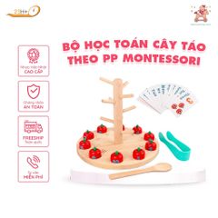 BỘ HỌC TOÁN CÂY TÁO THEO PP MONTESSORI