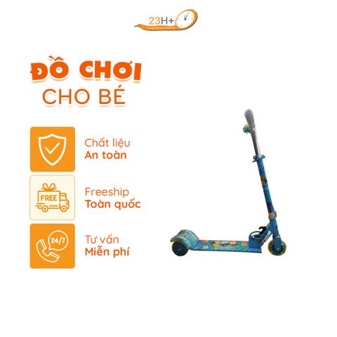 XE TRƯỢT SCOOTER CHO BÉ CÓ CHUÔNG ( XANH )