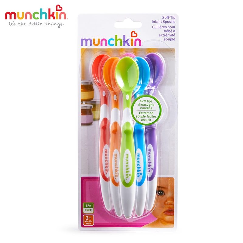 Thìa ăn dặm Munchkin Mỹ – 6 chiếc (3m+)