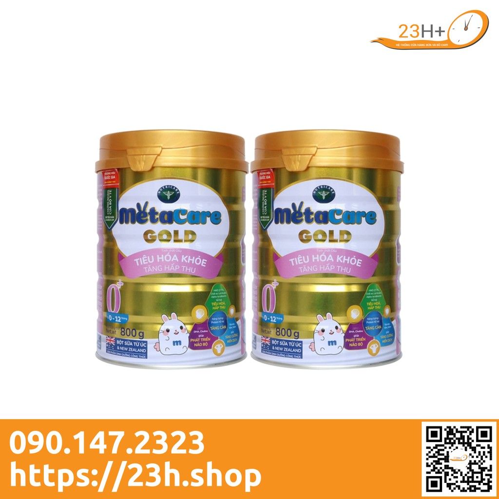 Sữa Bột Metacare Gold 0+ 800g (0–12 Tháng)