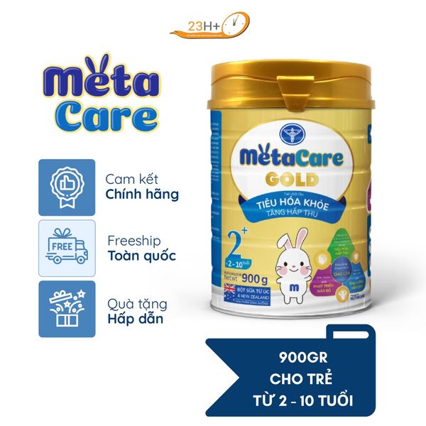 Sữa Bột Metacare Gold 2+ 900g (2–10 Tuổi)