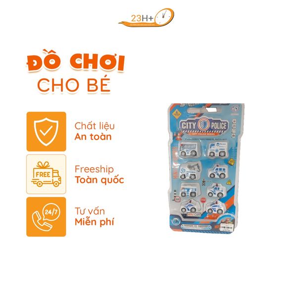 Đồ Chơi Mô Hình Xe Cảnh Sát Bằng Nhựa Cho Bé