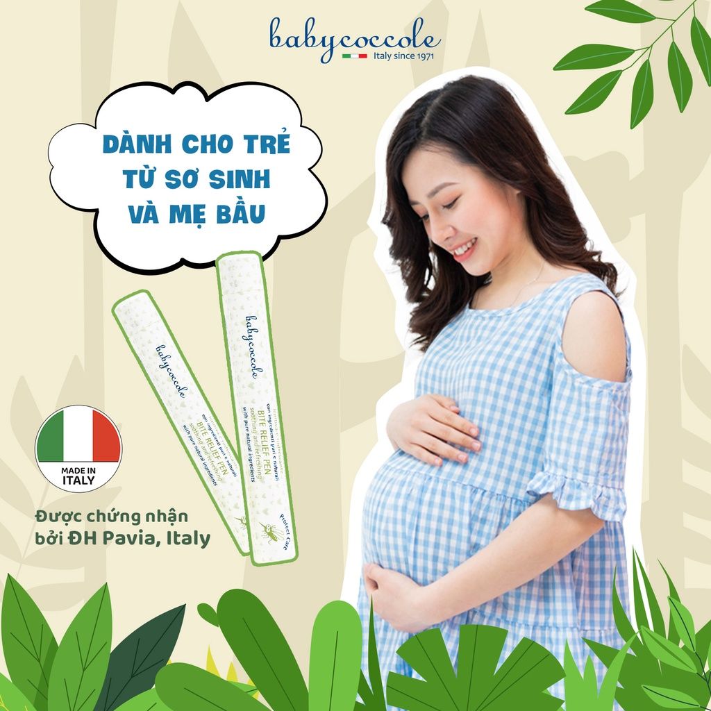 Bút Chấm vết Muỗi Đốt Babycoccole 0M+ Chiết xuất Hạnh Nhân và Dầu oliu 10ml