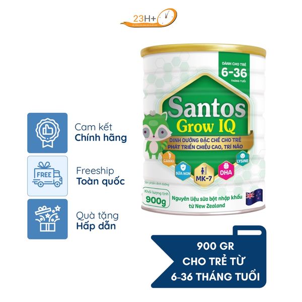 Sữa Bột Santos Grow IQ 900g