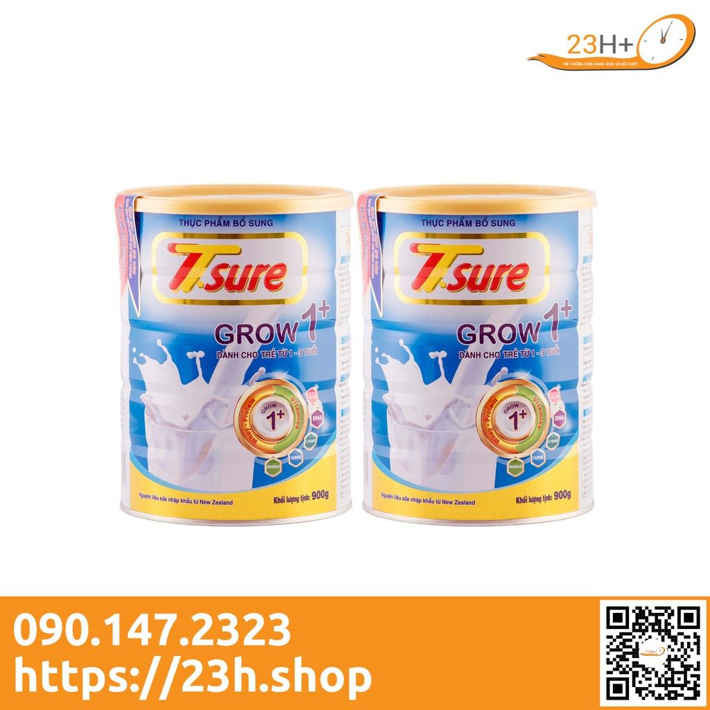 Sữa Bột T.sure Grow 1+ 900gr Dành Cho Trẻ Từ 1 - 3 Tuổi