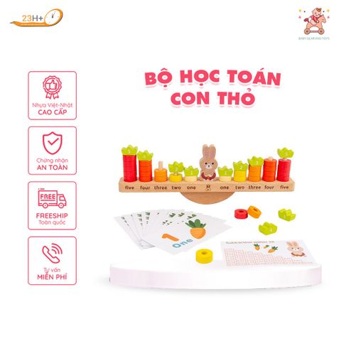 BỘ HỌC TOÁN CON THỎ THEO PP MONTESSORI