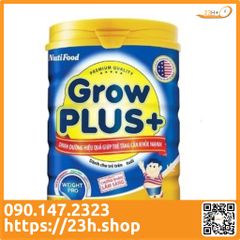 Sữa Bột Nuti Growplus Xanh 900g (mẫu mới)