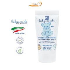 Sữa tắm gội cho bé Babycoccole 0M+ an toàn cho trẻ sơ sinh & em bé chiết xuất hoa sen 30ml