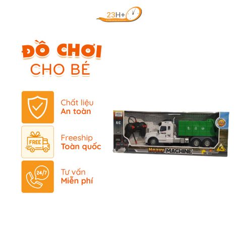 Đồ Chơi Xe Chở Rác Màu Xanh Cho Bé Yêu Môi Trường