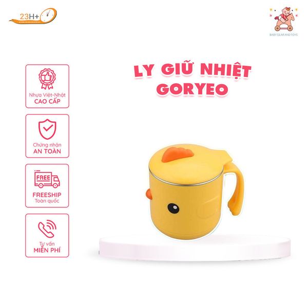 Ly Giữ Nhiệt Goryeo Màu Hồng Nhựa Việt Nhật - Hàng Chính Hãng