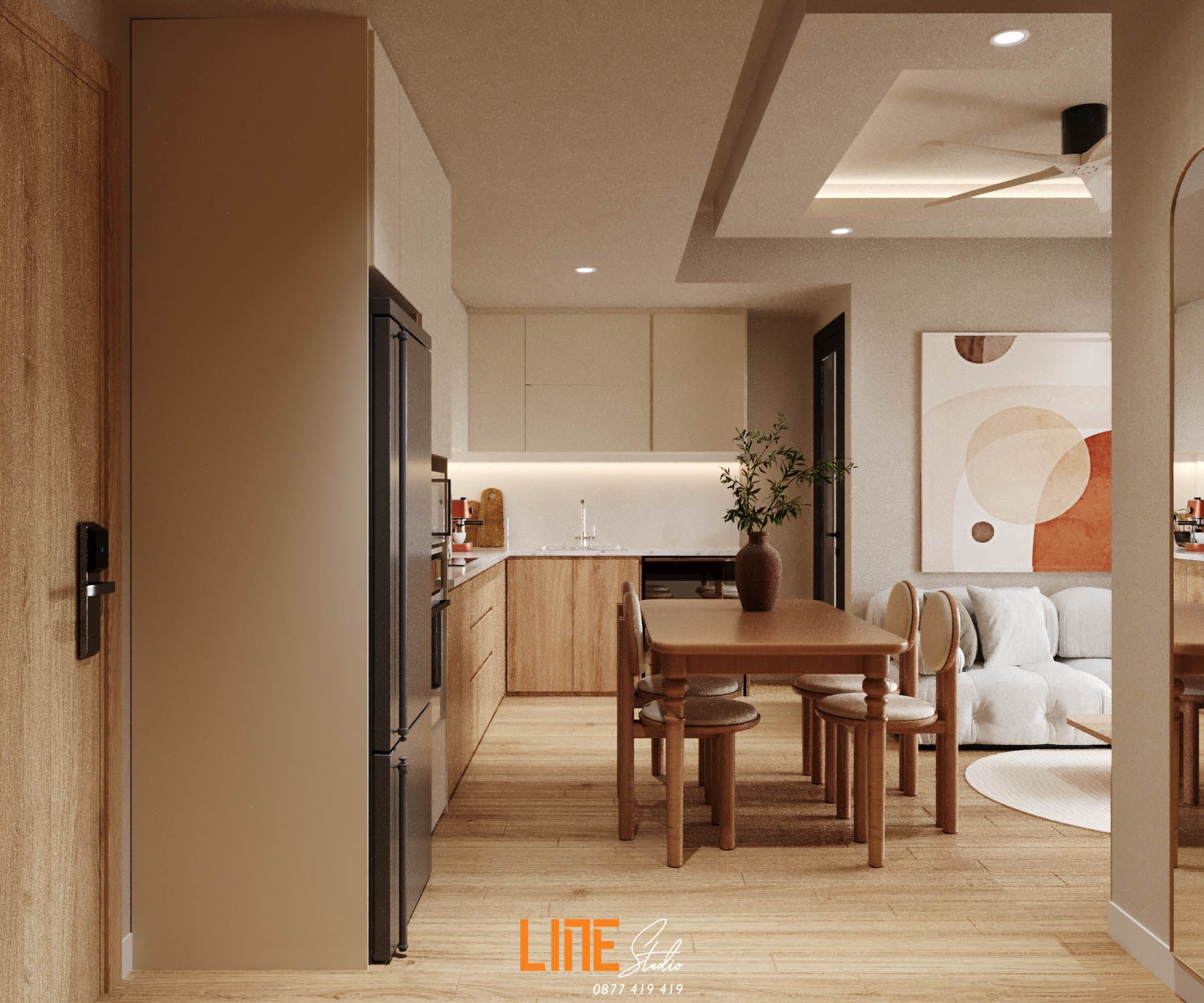 Tủ Bếp chữ L - STANDARD