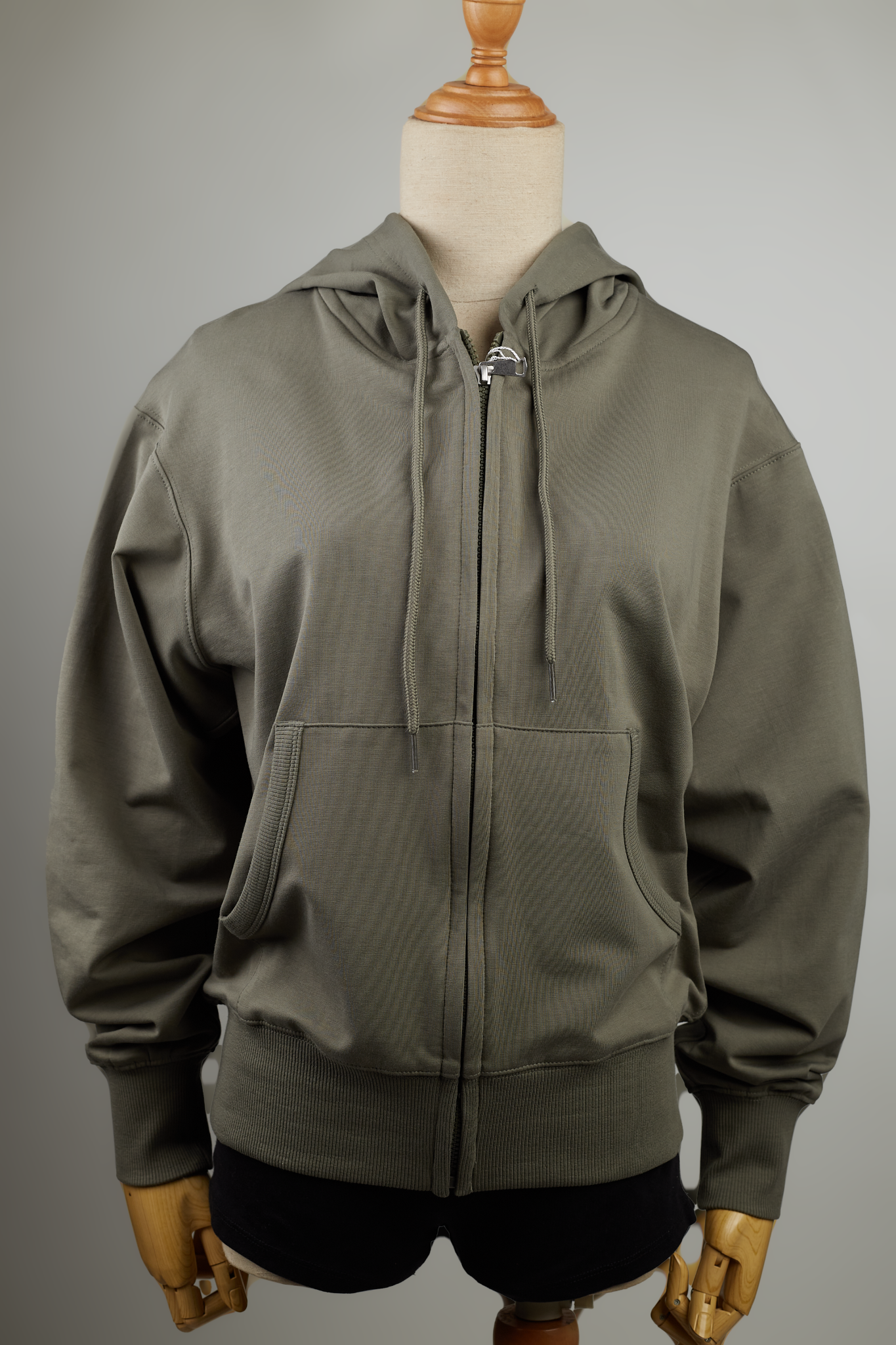 KHOÁC NỮ THUN 1826-LOOSE FIT RÊU
