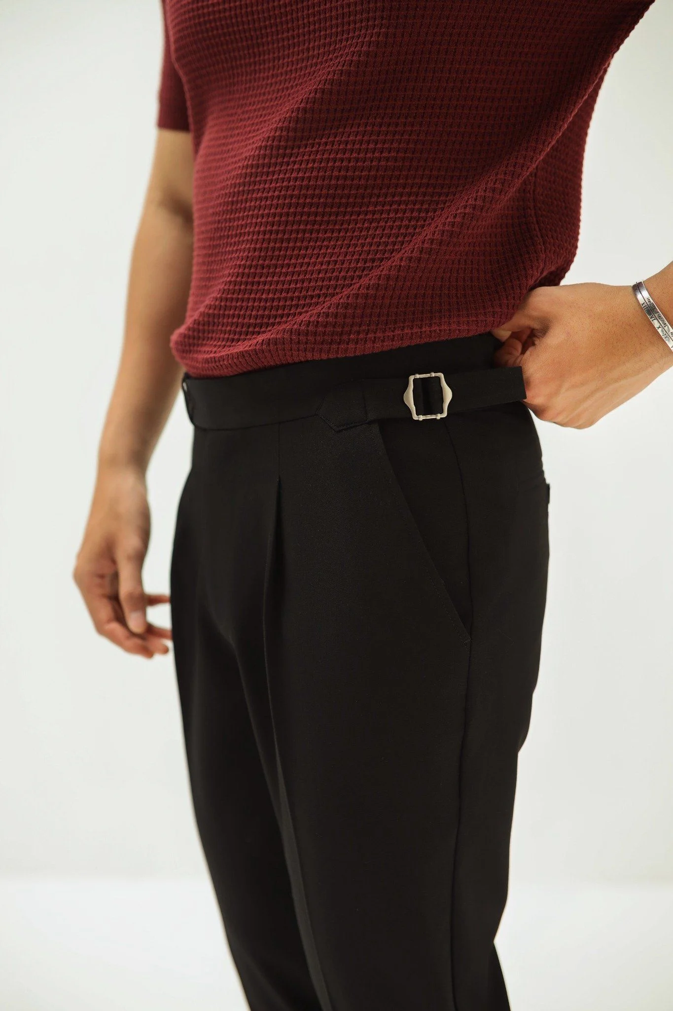 QUẦN TÂY NAM SIDETAB 351-SLIM FIT ĐEN