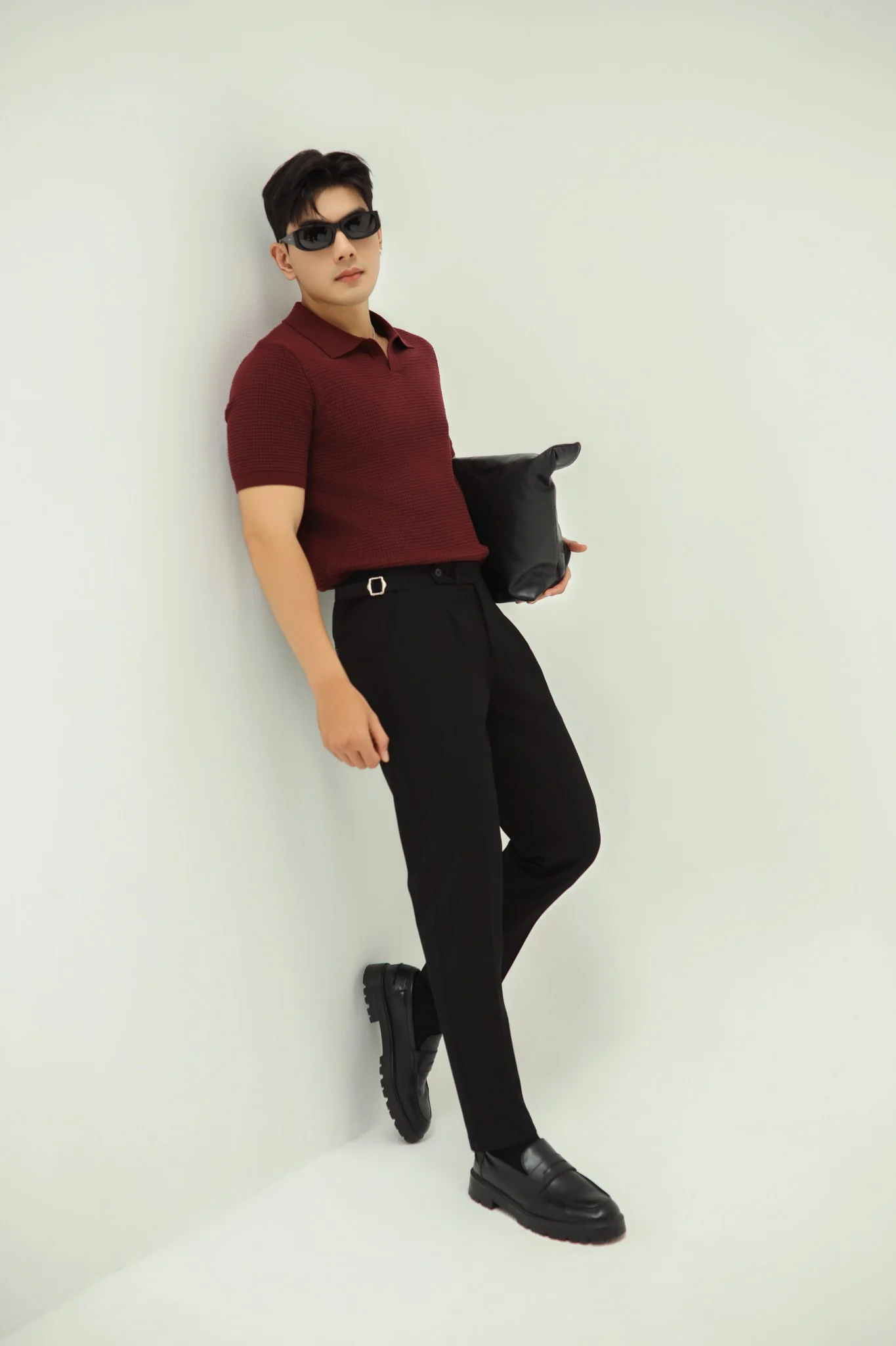 QUẦN TÂY NAM SIDETAB 351-SLIM FIT ĐEN