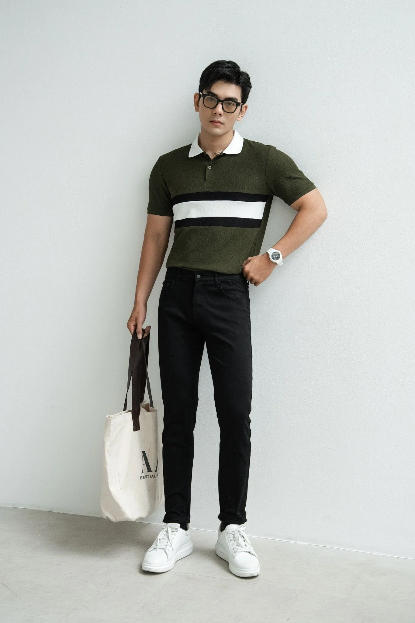 POLO NAM 8052-THÂN RÊU GIỮA TRẮNG