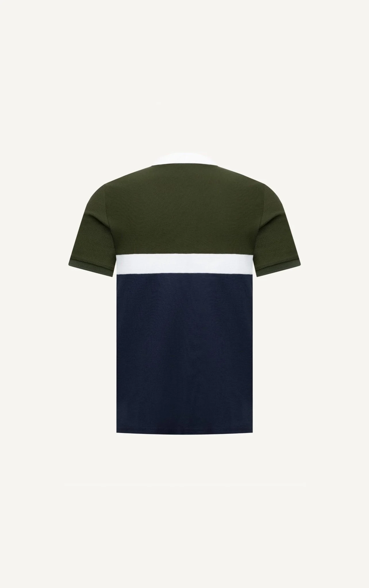POLO NAM 8053-RÊU TRÊN-TRẮNG GIỮA